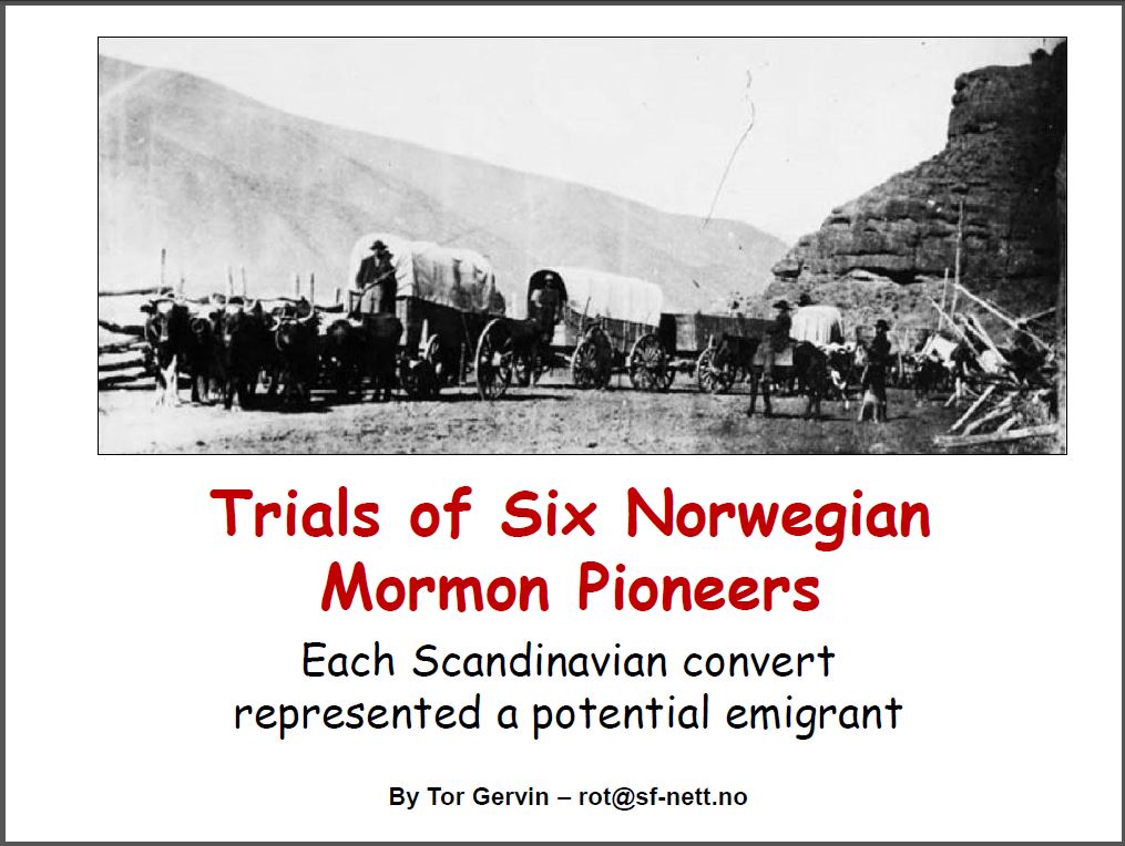 Trials of Six Mormon Pioneers